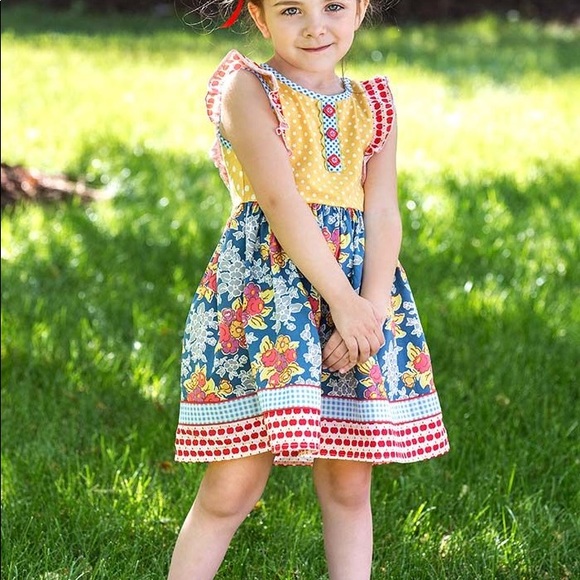 Matilda Jane Around The Globe Dress 8 NWT - Picture 5 of 5